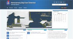 Desktop Screenshot of matematik.ksu.edu.tr