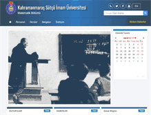 Tablet Screenshot of matematik.ksu.edu.tr
