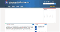 Desktop Screenshot of elbistanmyo.ksu.edu.tr
